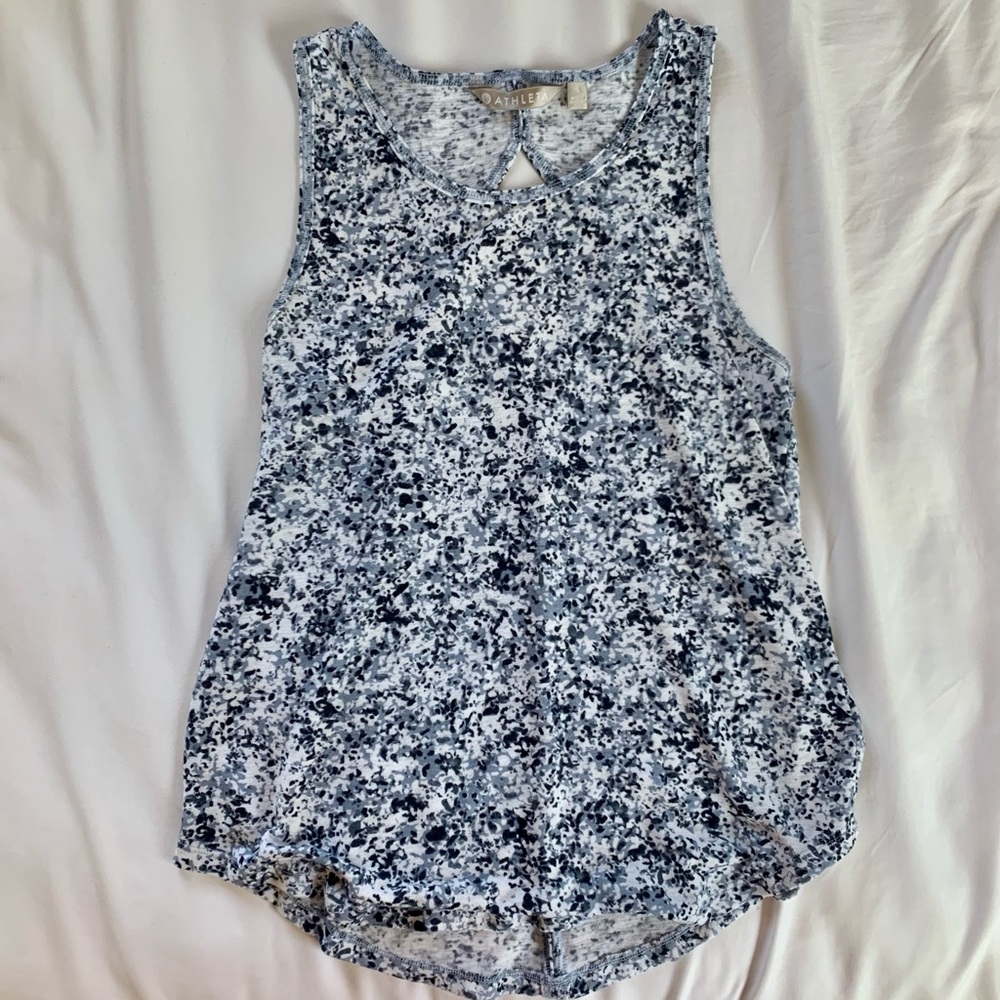 Athleta Breezy Printed Cutout Tank